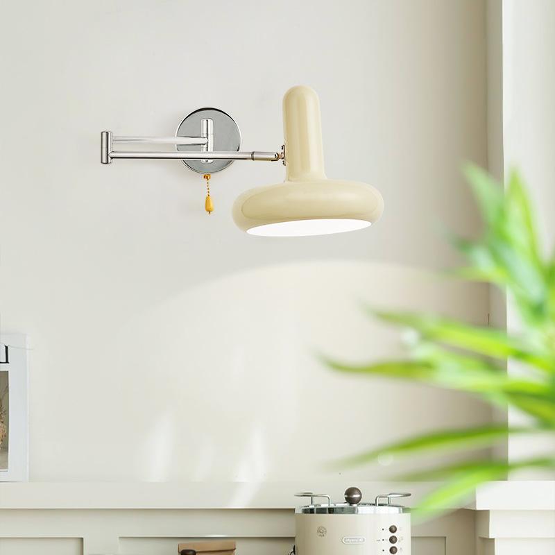 Скандинавский внутренний прикроватный настенный светильник, масштабируемый настенный светильник для спальни, гостиной